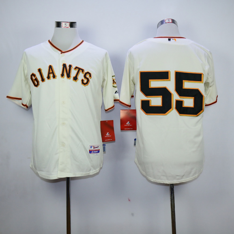 Men San Francisco Giants #55 Lincecum Cream MLB Jerseys->san francisco giants->MLB Jersey